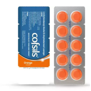 Cofsils Orange Strip Of 10 Lozenges