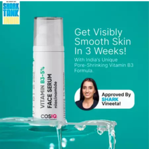 Cos-Iq Niacinamide Vitamin B3-5% Face Serum For Sensitive Skin 30ml |2% Multi-Peptides & 1% Ha